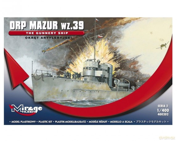 MIRAGE ORP Mazur wz.39 Okręt artyleryjsk 400202 [MODELARSTWO]