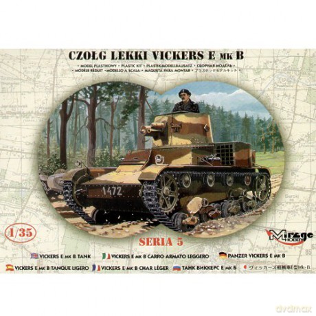 MIRAGE Vickers E Mk.B Czołg Lekki 35304 [MODELARSTWO]