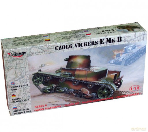 MIRAGE Vickers E Mk B (single tur) 72604 [MODELARSTWO]