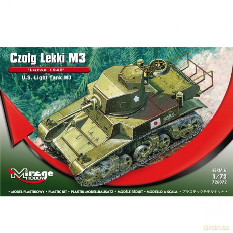 MIRAGE Czołg Lekki M3 Luzon 1942 726072 [MODELARSTWO]