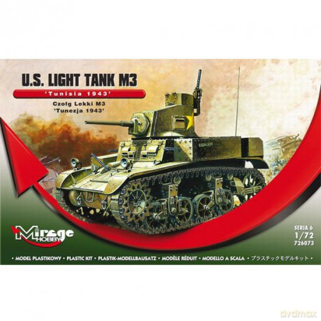 MIRAGE Czołg Lekki M3 Tunezja 1943 726075 [MODELARSTWO]