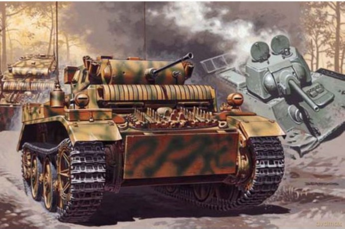 MIRAGE SdKfz 123 Lekki Czołg Zwiadowczy 351008 [MODELARSTWO]