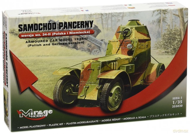 MIRAGE Samochód Pancerny Wersja wz.34II 355020 [MODELARSTWO]