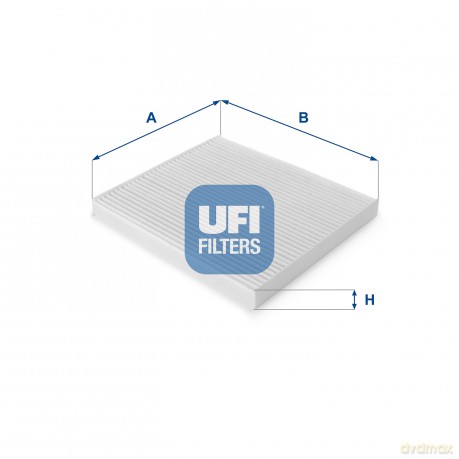 UFI 53.125.00 Filtr, wentylacja przestrzeni pasażerskiej Toyota