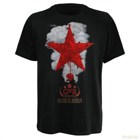 Guns N\' Roses: Star With Smoke M (Black T-Shirt) [T-Shirt]