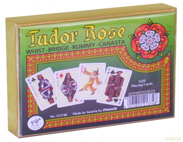 PIATNIK KARTY LUX 2 TALIE TUDOR ROSE 2137 [GRA KARCIANA]