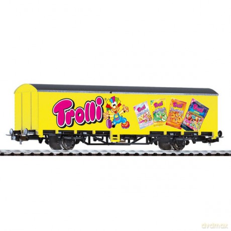 PIKO Wagon Towarowy Kryty 2oś Trolli 57764 [ZABAWKA]