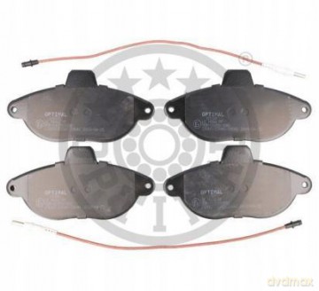Zestaw klocków hamulcowych, hamulce tarczowe Optimal BP-10089 Peugeot Fiat Citroen
