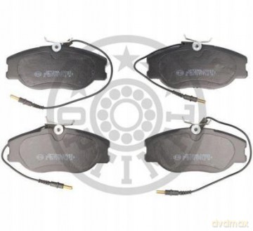 Zestaw klocków hamulcowych, hamulce tarczowe Optimal BP-10043 Peugeot Fiat Citroen Lancia