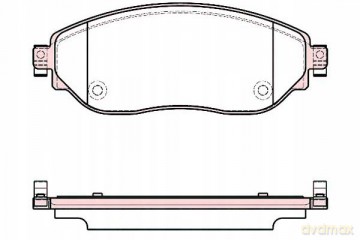 Zestaw klocków hamulcowych, hamulce tarczowe Roadhouse 21617.08 Opel Renault Fiat Nissan