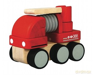 PLAN TOYS Mały samochód straży pożarnej 6320 [ZABAWKA]