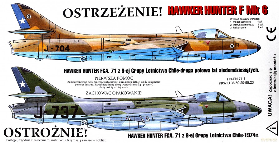 PLASTYK Hawker Hunter F Mk 6 S-007 [MODELARSTWO]
