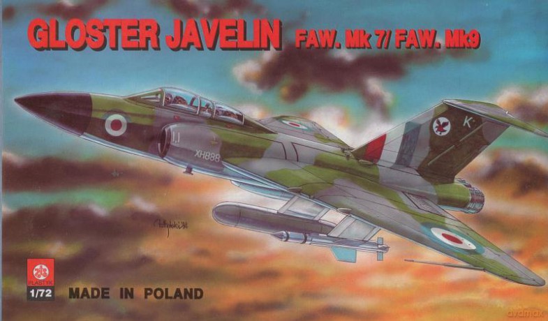 PLASTYK Gloster Javelin FAW.Mk. 7Mk.9 S-008 [MODELARSTWO]