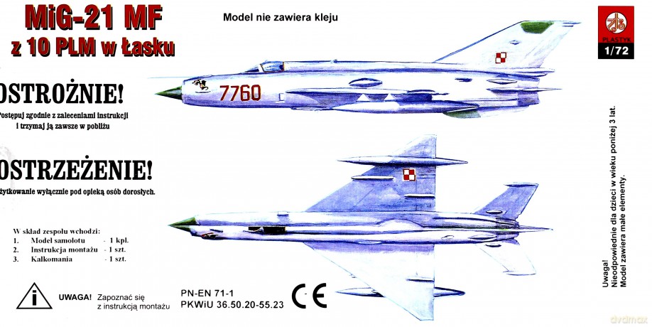 PLASTYK MiG21 SMMF Fishbed JK S-105 [MODELARSTWO]