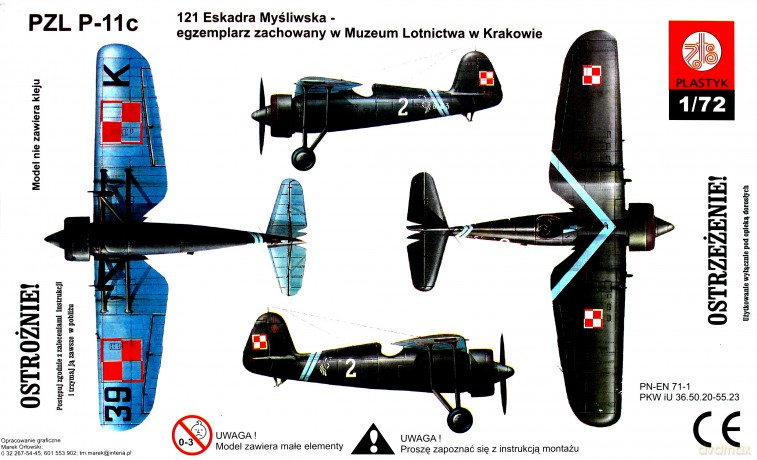 PLASTYK PZL P11c S043 [MODELARSTWO]
