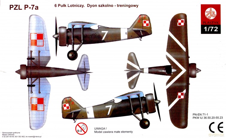 PLASTYK PZL P7A S-044 [MODELARSTWO]