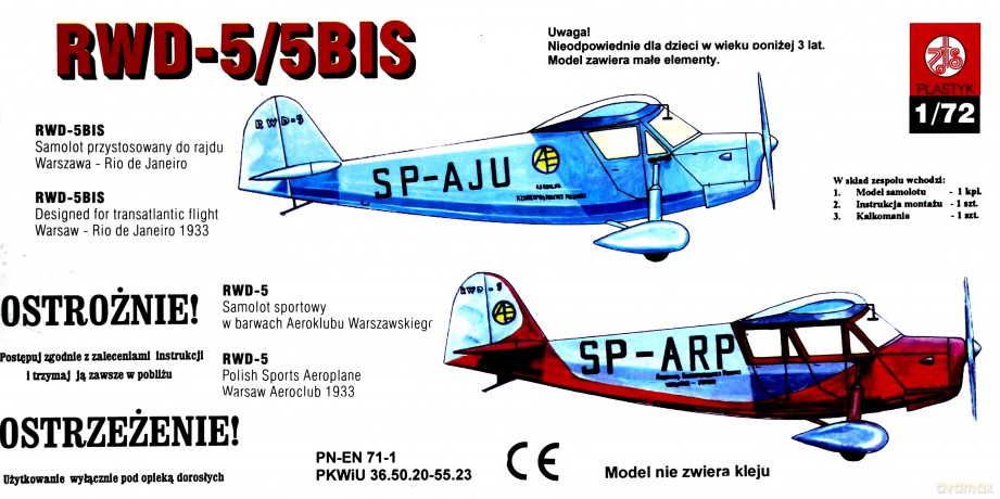 PLASTYK RWD55 Bis S-005 [MODELARSTWO]