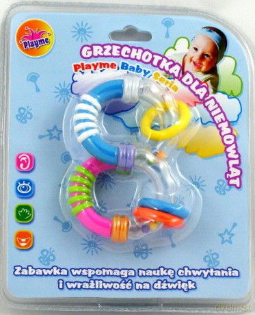 PLAYME Grzechotka ósemka GN-059-B501 [ZABAWKA]