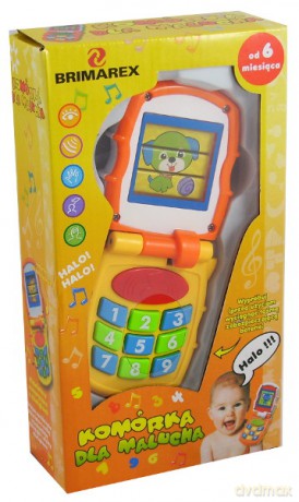 PLAYME Telefon dla malucha z dźwiękami PO-895E-766S [ZABAWKA]
