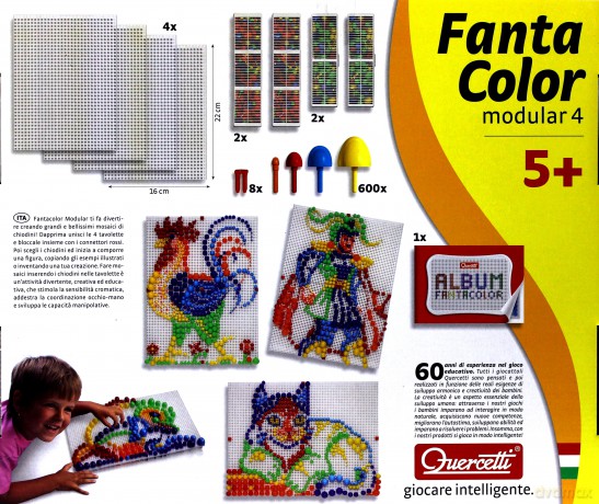 QUERCETTI Fantacolor Mozaika Mix Wielkoś 880 [ZABAWKA]
