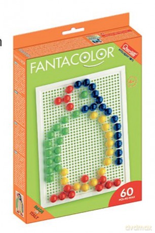 QUERCETTI FANTACOLOR MINI MOZAIKA 60 szt 2123 [ZABAWKA]
