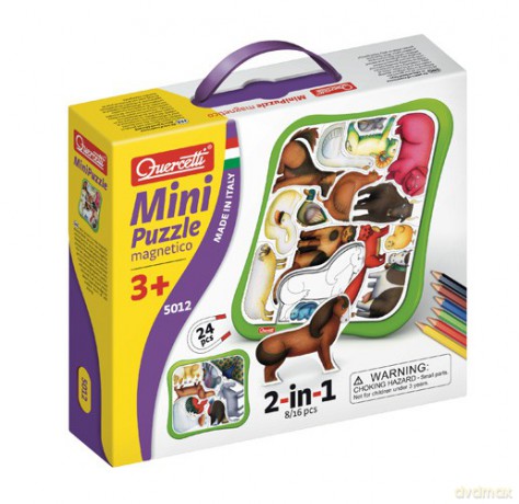 QUERCETTI PUZZLE MAGNET. MINI ZWIERZĘTA 5012 [ZABAWKA]