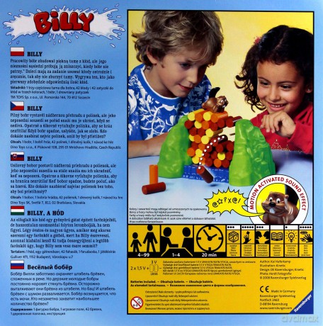 RAVENSBURGER GRA BÓBR BILLY 219513 [ZABAWKA]