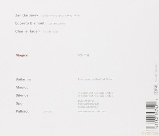 Haden/Garbarek/Gismonti: Magico [CD]