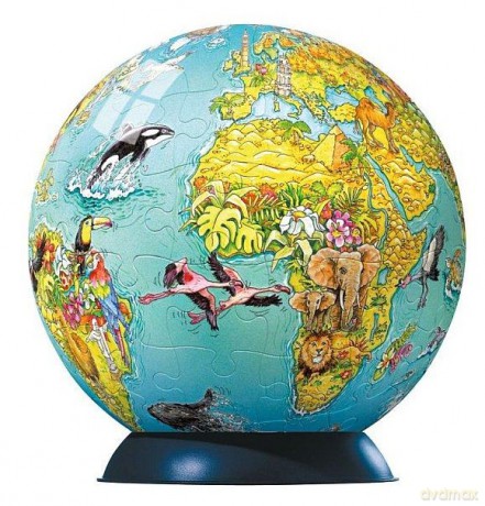 RAVENSBURGER 108 El. KULISTE ŚWIAT DLA DZIECI 116096 [PUZZLE]