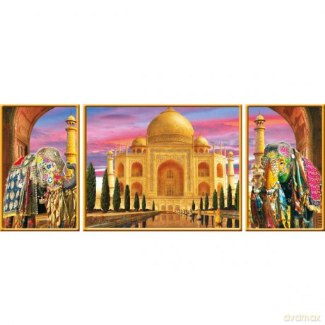 RAVENSBURGER 1000 El. Tryptyk, Tadź Mahal 199907 [PUZZLE]