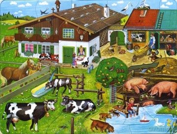 RAVENSBURGER 3048 El. ZWIERZĘCE RODZINY 66186 [PUZZLE]