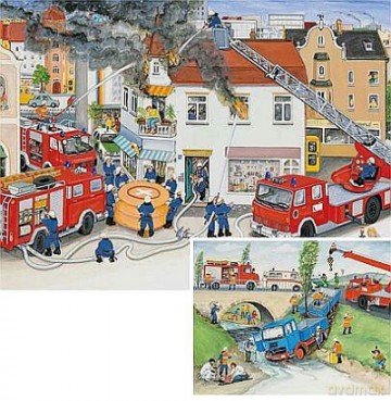RAVENSBURGER 2X20 El. STRAŻ POŻARNA 89093 [PUZZLE]
