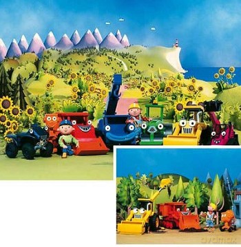 RAVENSBURGER 2X20 El. DZIEŃ Z BOBEM BUDOWNICZY 89192 [PUZZLE]