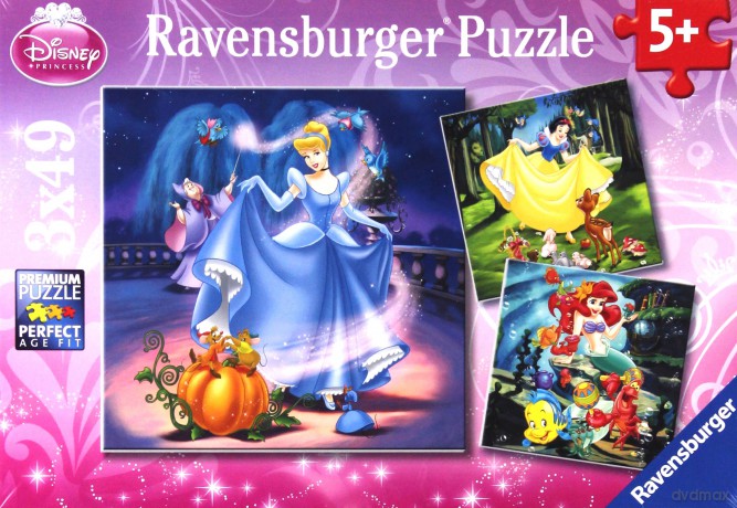 RAVENSBURGER 3x49 el. Księżniczki [PUZZLE]