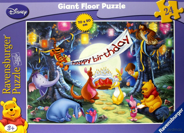 RAVENSBURGER 24 el. Podł. Urodziny Kubusia 71661 [PUZZLE]