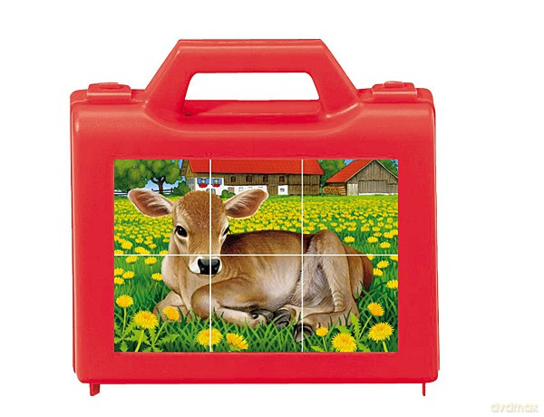 RAVENSBURGER 6 El. MAŁE ZWIERZĄTKA KLOCKI 74082 [PUZZLE]