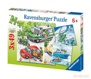 RAVENSBURGER 3x49 el. Policja W Akcji [PUZZLE]