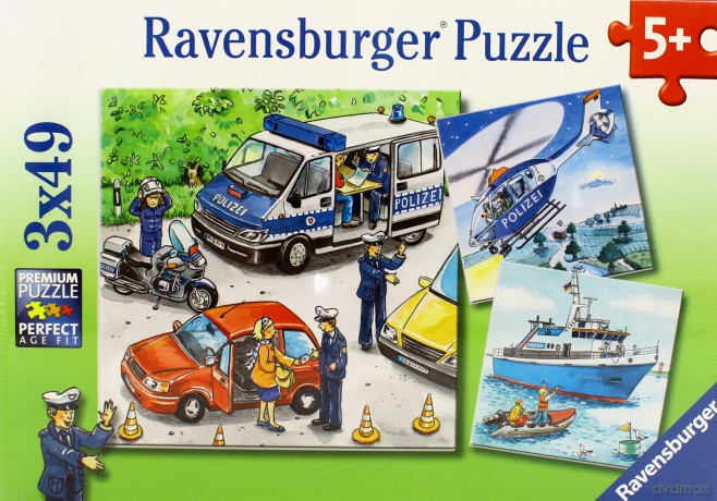 RAVENSBURGER 3x49 el. Policja W Akcji [PUZZLE]