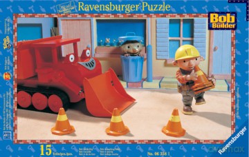 RAVENSBURGER 15 el. BOB CIĘŻKO PRACUJE 63581 [PUZZLE]