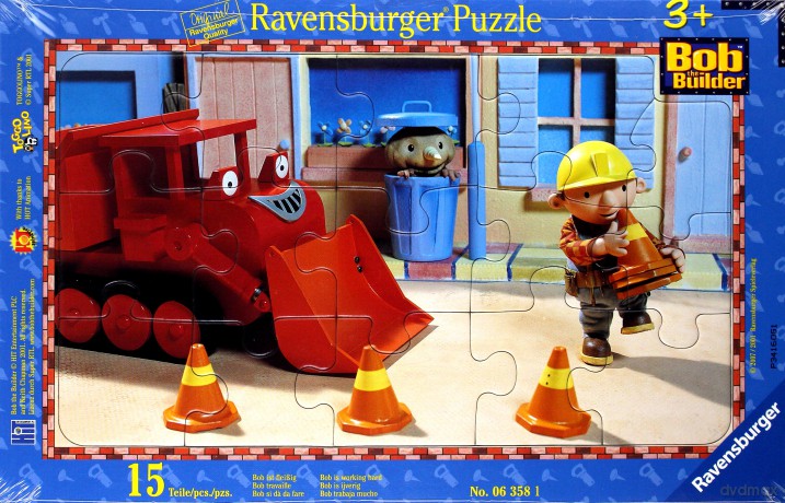 RAVENSBURGER 15 el. BOB CIĘŻKO PRACUJE 63581 [PUZZLE]
