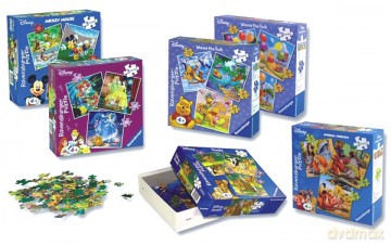 RAVENSBURGER BOHATEROWIE DISNEYA 3 W 1 MIX 943302 [PUZZLE]
