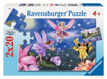 RAVENSBURGER 2X20 El. WRÓŻKI I JEDNOROŻCE 89772 [PUZZLE]
