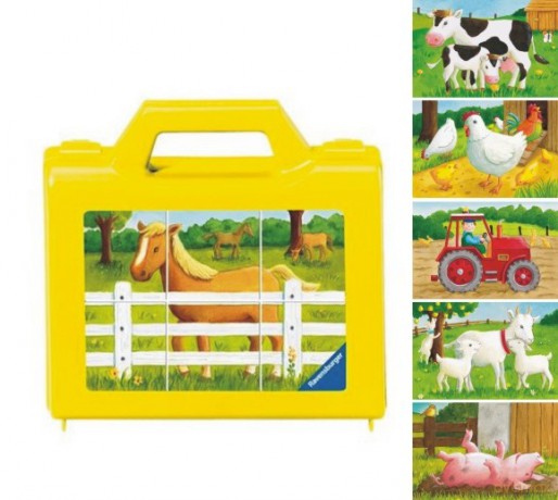 RAVENSBURGER 6 El. MOJA FARMA KLOCKI 74631 [PUZZLE]