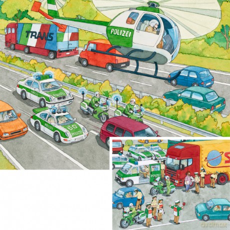 RAVENSBURGER 2X20 El. POLICJA NA SŁUŻBIE 89161 [PUZZLE]