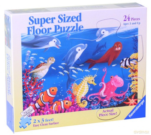 RAVENSBURGER 24 El. PODŁ. ŻYCIE W OCEANIE 54565 [PUZZLE]