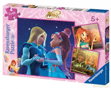 RAVENSBURGER 3 X49 El. WINX PRZYJACIÓŁKI 93984 [PUZZLE]