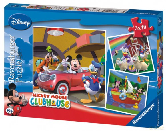 RAVENSBURGER 3x49 el. Mickey Mouse [PUZZLE]