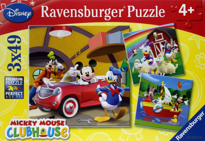 RAVENSBURGER 3x49 el. Mickey Mouse [PUZZLE]