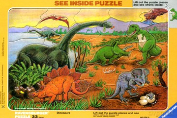 RAVENSBURGER 33 El. DINOZAURY 66346 [PUZZLE]