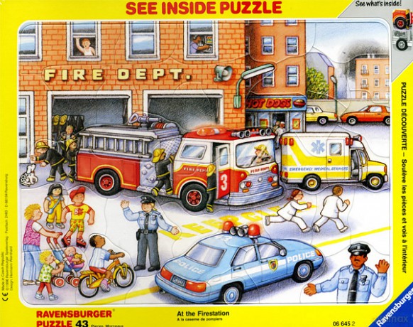 RAVENSBURGER 43 El. STRAŻ POŻARNA 66452 [PUZZLE]